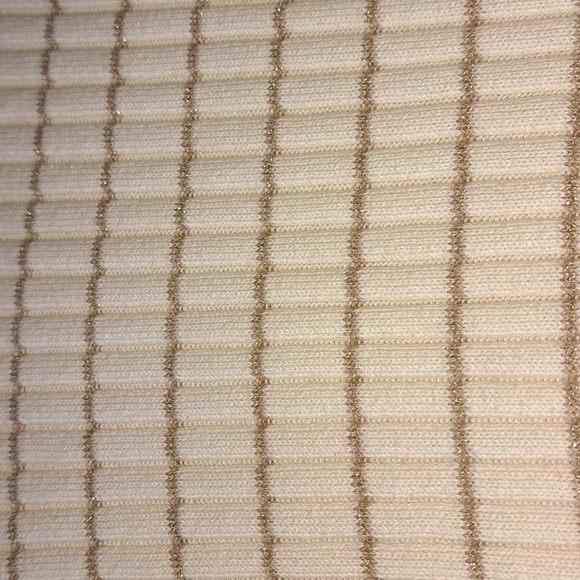 [Croft & Barrow] Gold & White Turtleneck Tight Knit Size XL - Picture 5 of 6